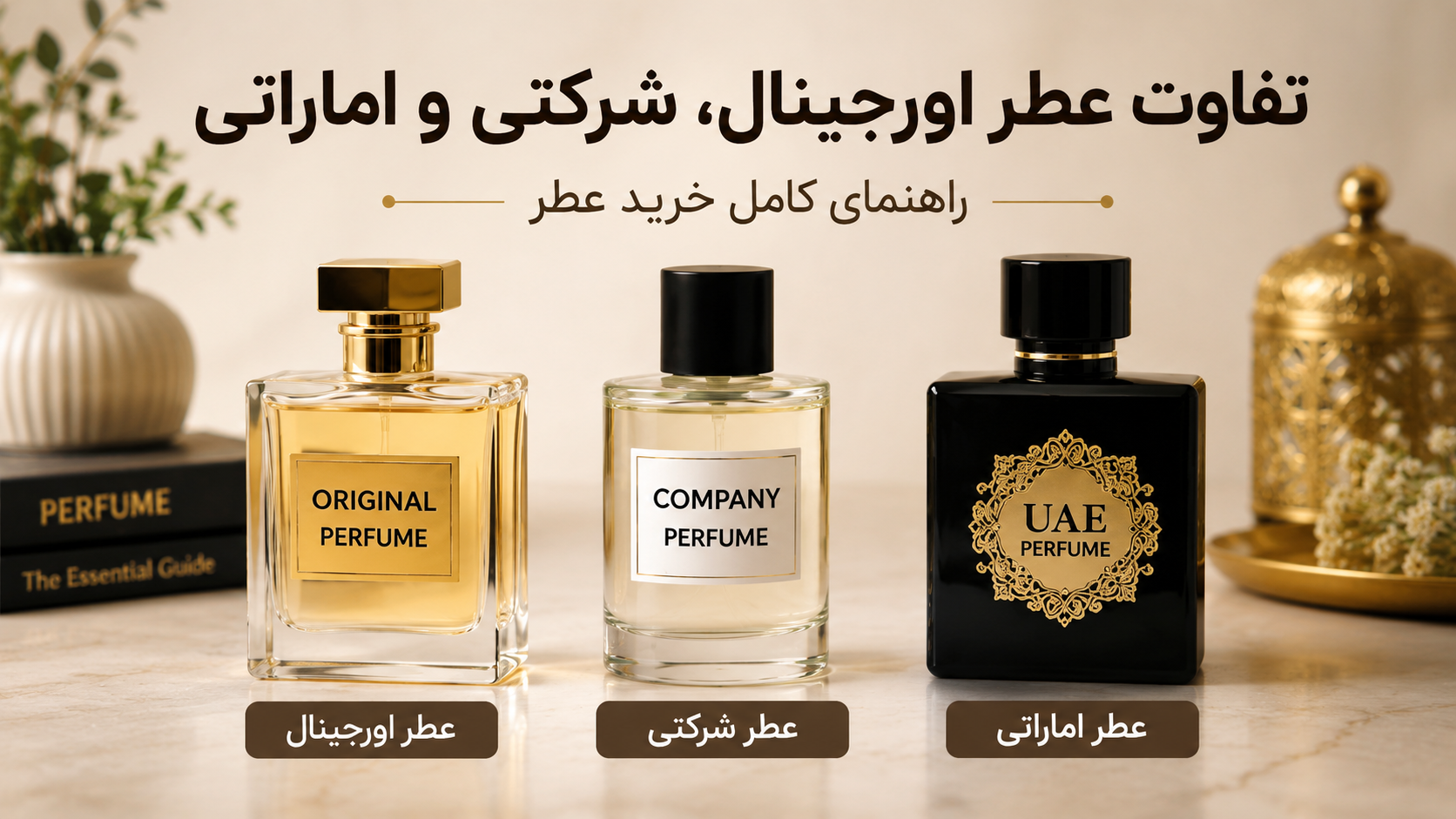 تفاوت عطر اورجینال، شرکتی و اماراتی چیست؟ راهنمای کامل خرید عطر