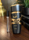 دکانت ۱۰ میل عطر ادکلن مردانه لطافه مدل اسد رایحه ساواج الکسیر برند: لطافه