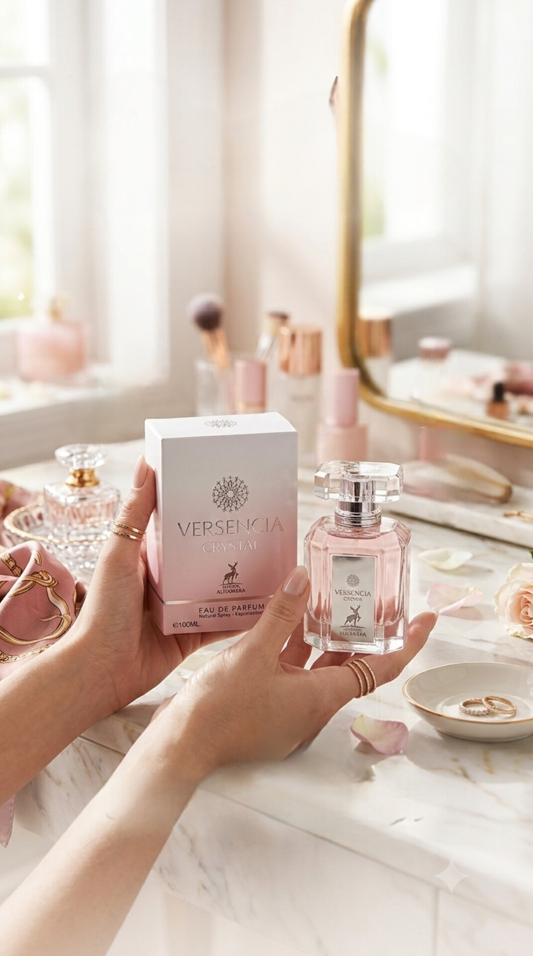 ادکلن زنانه ورساچه برایت کریستال اماراتی | مشابه رایحه Versace Bright Crystal