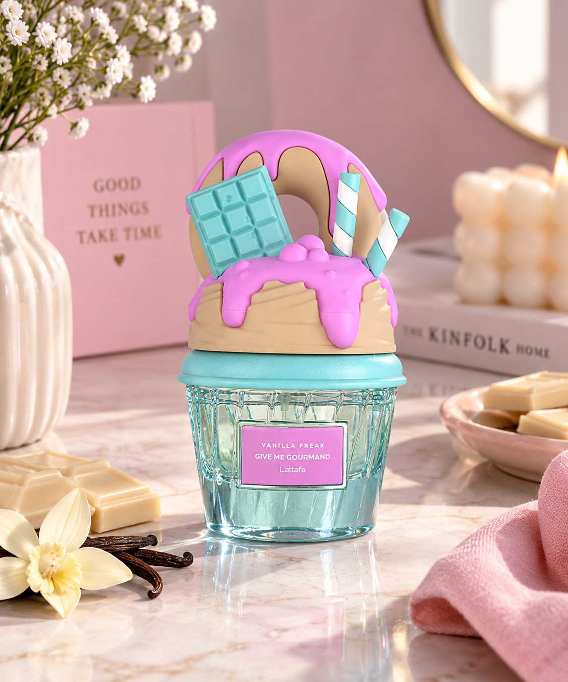 عطر زنانه مردانه 75 میل وانیلا فریک لطافه | Lattafa Give Me Gourmand Vanilla Freak