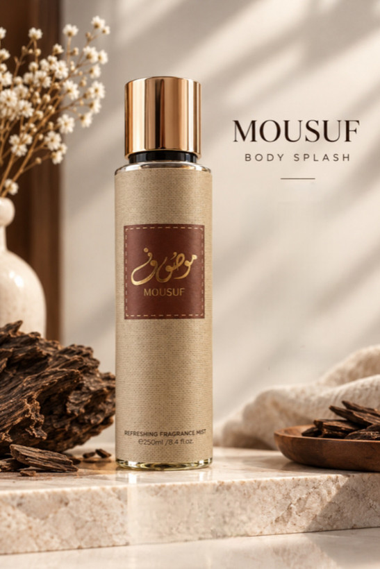 بادی اسپلش مردانه ژاکلین موصوف قهوهای Mousuf حجم 250 میل